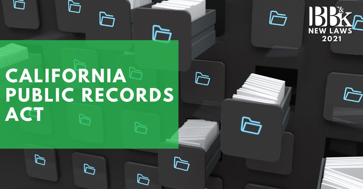 California Public Records Act Update